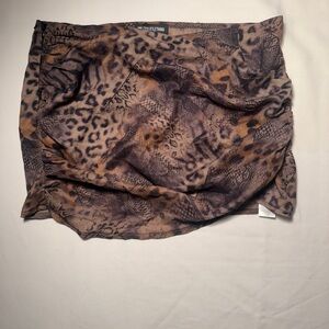 PrettyLittleThing Animal Print Pencil Skirt
